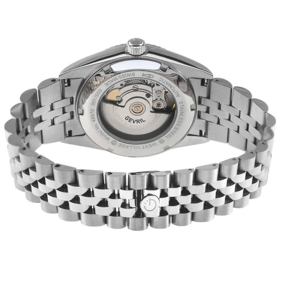 Gevril West Village Automatic Blue Dial Mens Watch 48970B