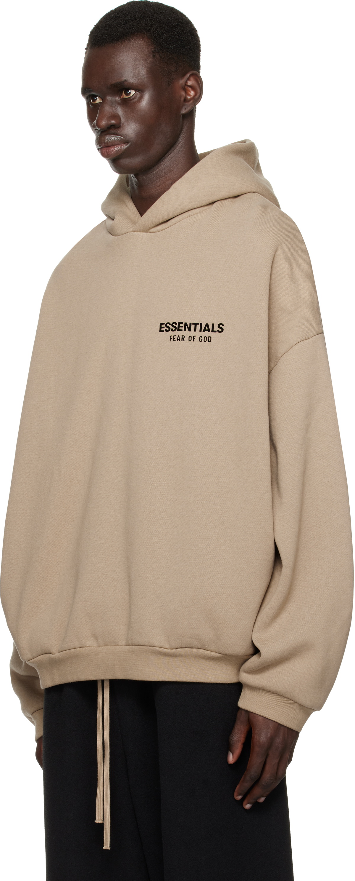 Fear of God ESSENTIALS Beige Fleece Hoodie Fear Of God