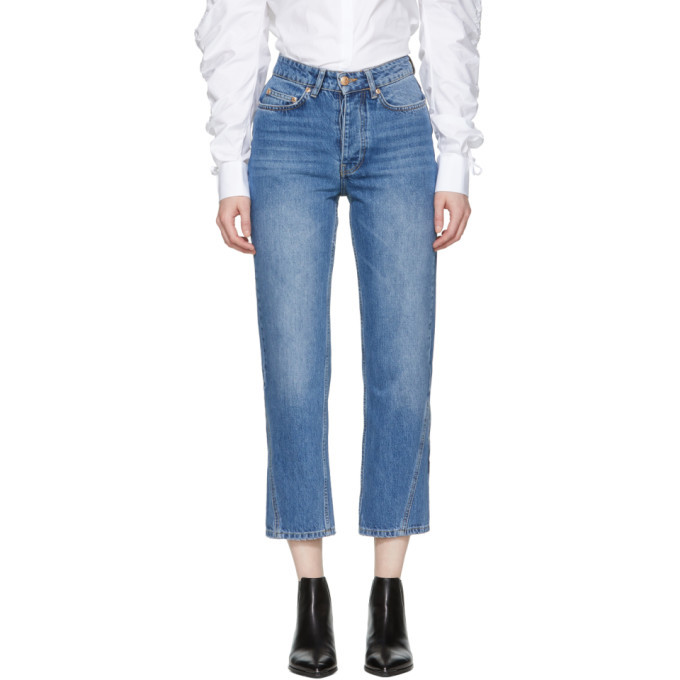 Photo: Won Hundred Blue Pixi Wide-Leg Jeans