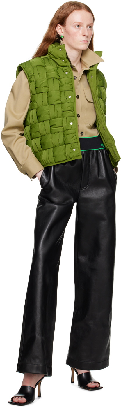 Bottega Veneta Green Intreccio Vest