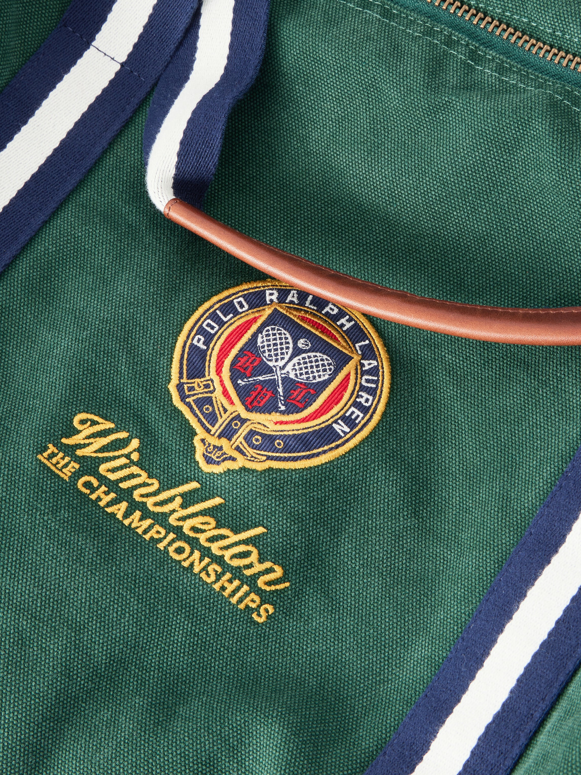 Polo Ralph Lauren - Wimbledon Embroidered Cotton Duffle Bag
