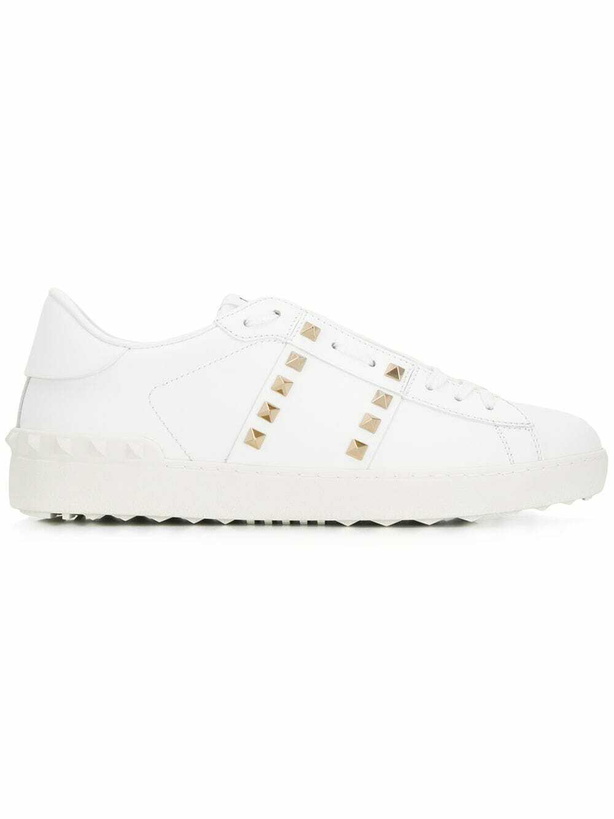 Photo: VALENTINO GARAVANI - Rockstud Untitled Leather Sneakers