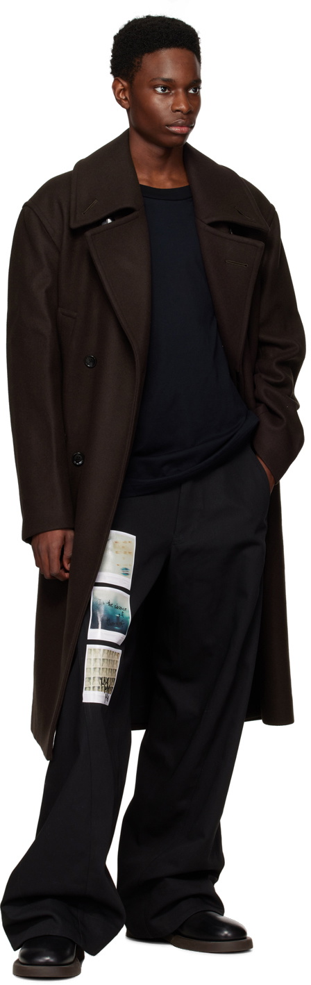 Yuki Hashimoto SSENSE Exclusive Brown Coat