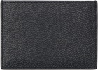Thom Browne Black Pebble Grain Single Card Holder