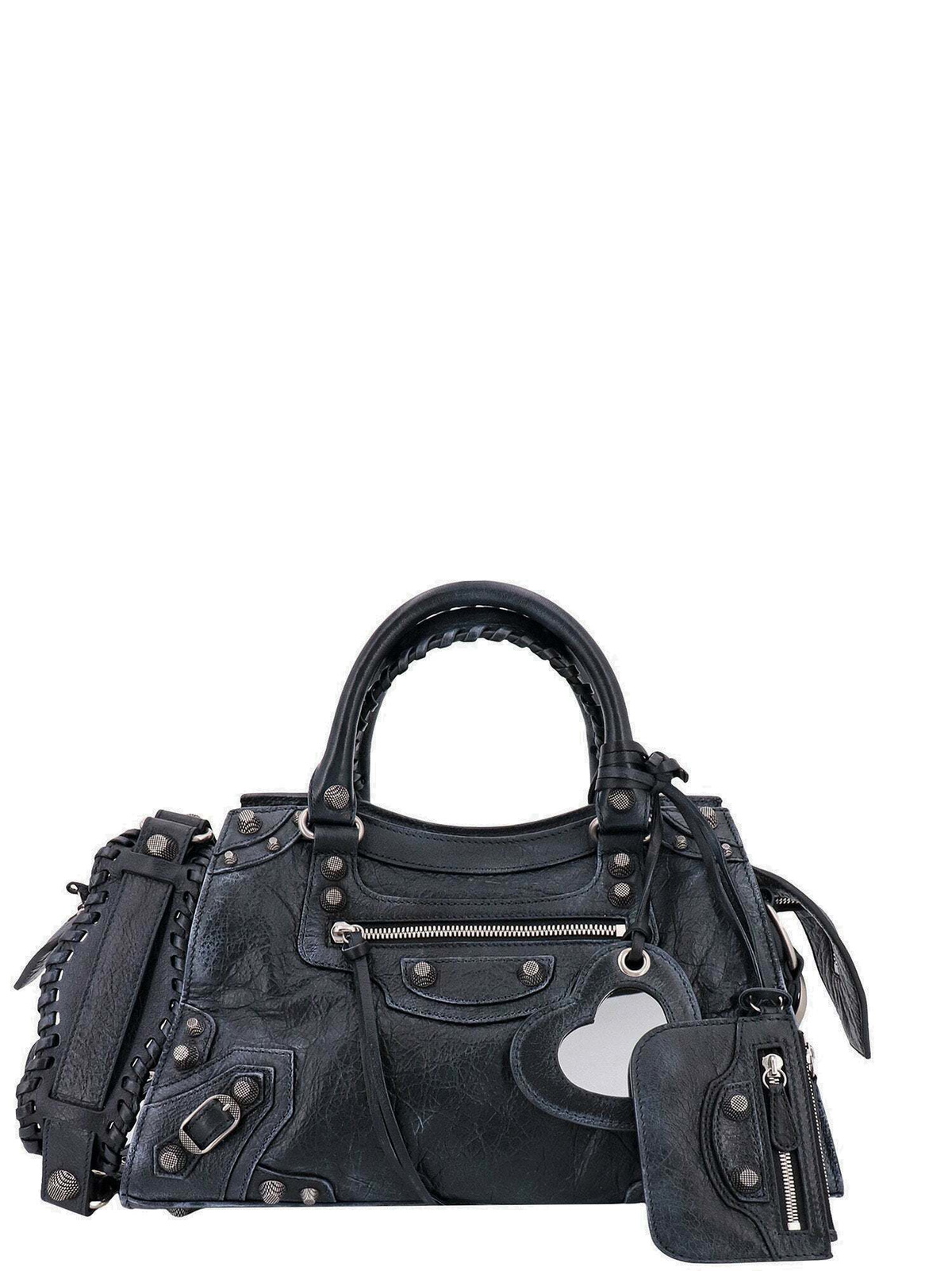♪OUTLET価格♪【BALENCIAGA】NEO CAGOLE CITY S ☆☆直営店買付 Balenciaga Neo Cagole Handbag XS Black in Lambskin Leather