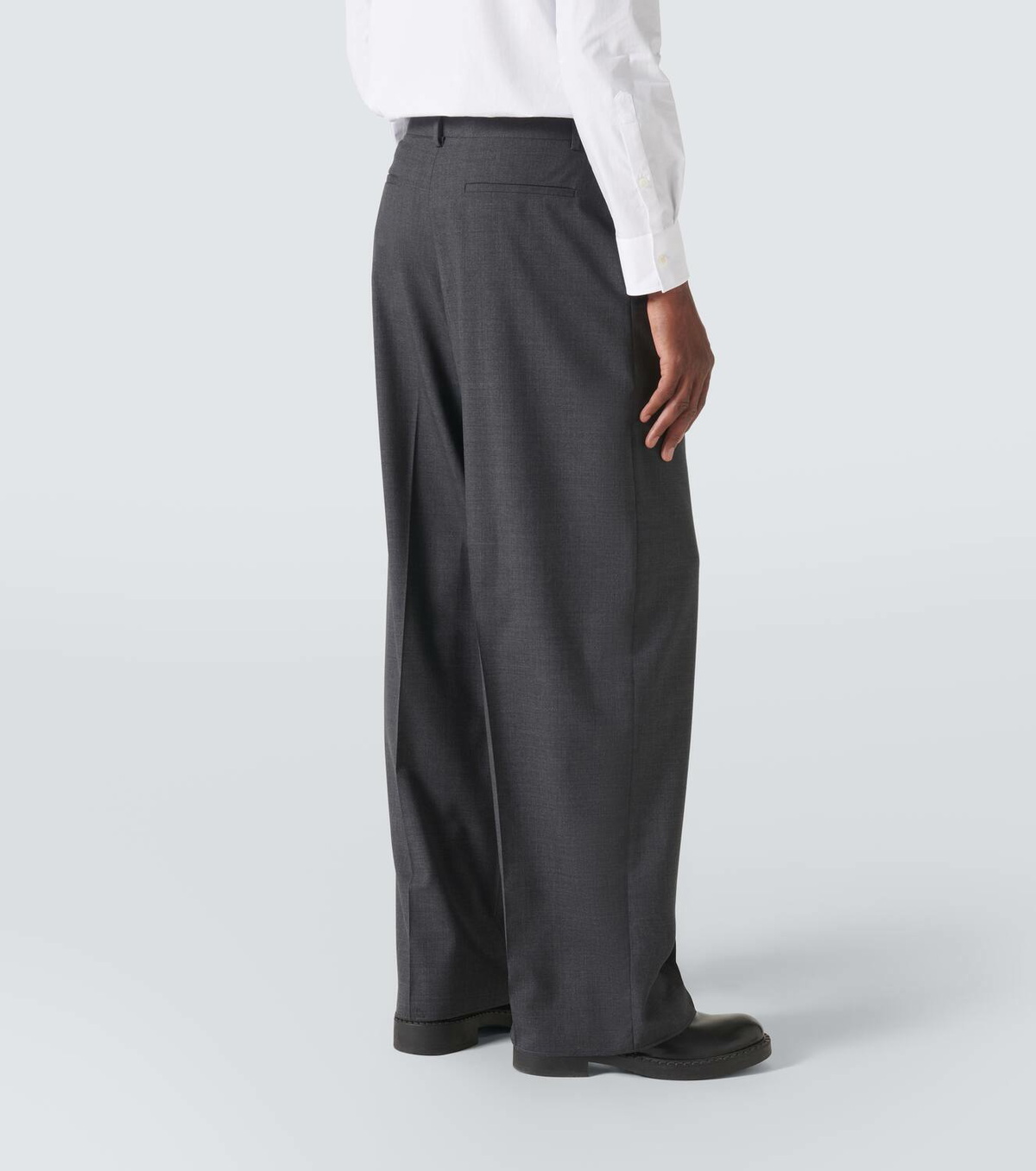 パンツ Valentino Garavani Wide-Leg Virgin Wool Trousers With Maxi Valentino Garavani Wide-leg Virgin Wool Trousers With Maxi