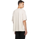 Balenciaga Beige Sponsor Logo T-Shirt