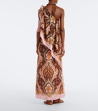Alémais Porter printed one-shoulder maxi dress