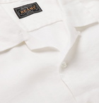 Beams Plus - Camp-Collar Linen-Blend Shirt - White