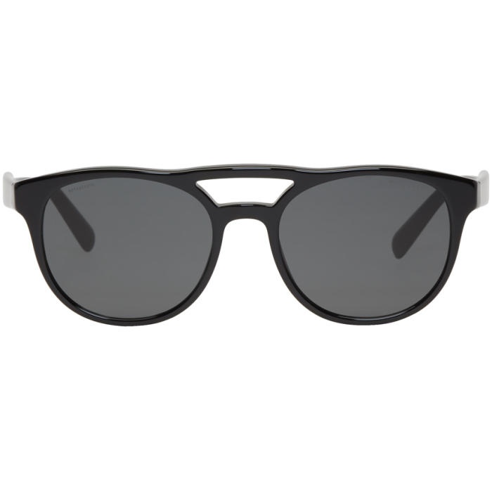 Photo: Prada Black and Grey Double Bridge Sunglasses
