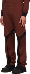 Olly Shinder Burgundy Tri Zip Sweatpants