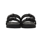 Bottega Veneta Black Logo Sandals