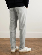 Incotex - Tapered Pleated Stretch-Cotton Trousers - Gray