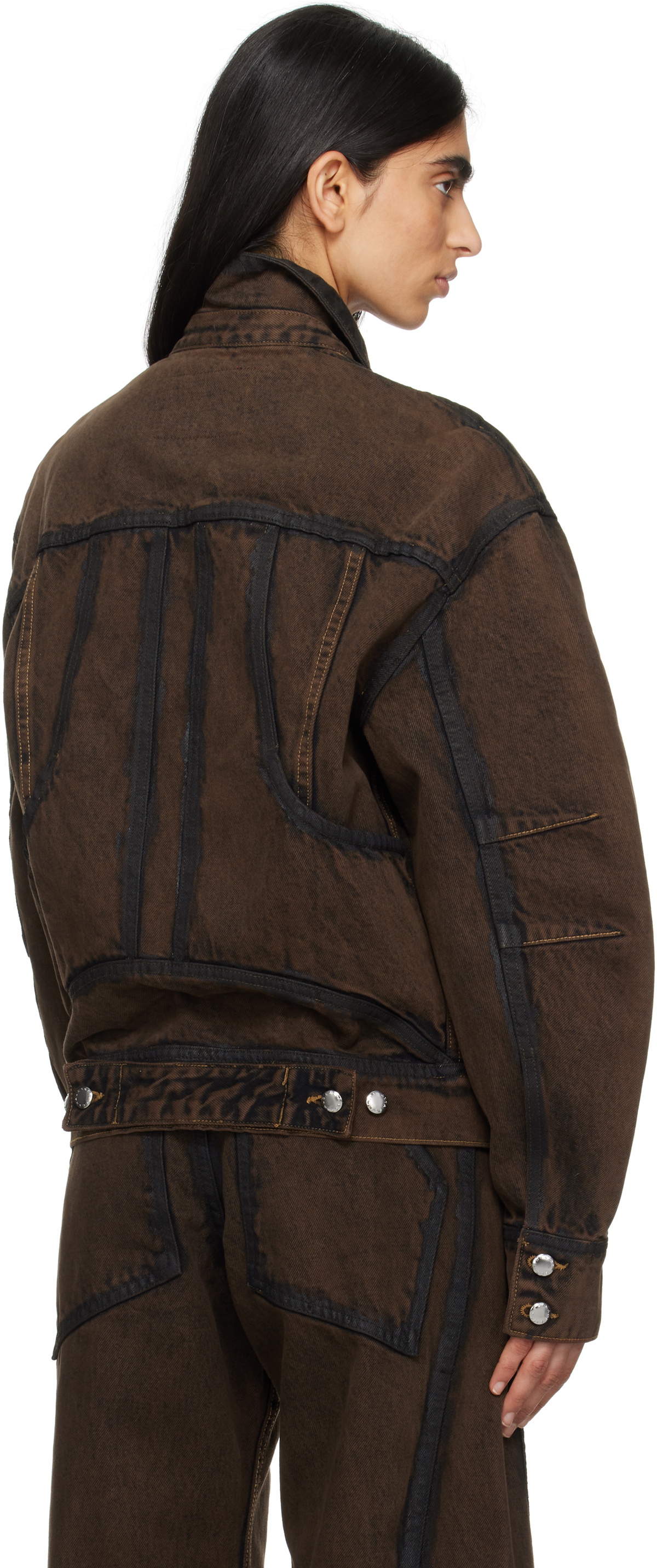 Eckhaus Latta Brown EL Redux Denim Jacket
