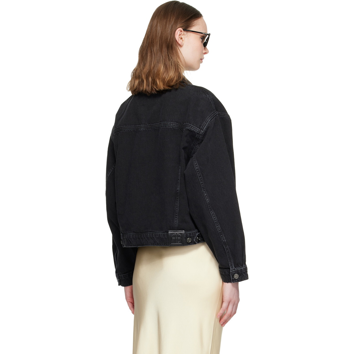 ANINE BING Black Quincy Denim Jacket
