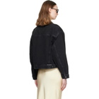 ANINE BING Black Quincy Denim Jacket