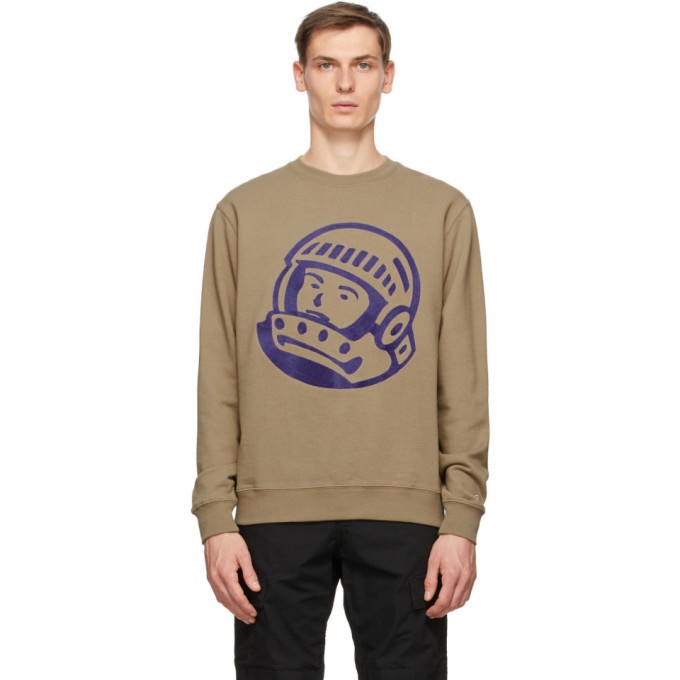 Photo: Billionaire Boys Club Taupe Chainstitch Astro Logo Sweatshirt