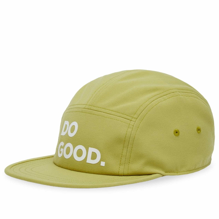 Photo: Cotopaxi Men's Do Good 5-Panel Cap in Lemongrass 