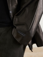 Fear of God - Double-Breasted Leather Jacket - Black
