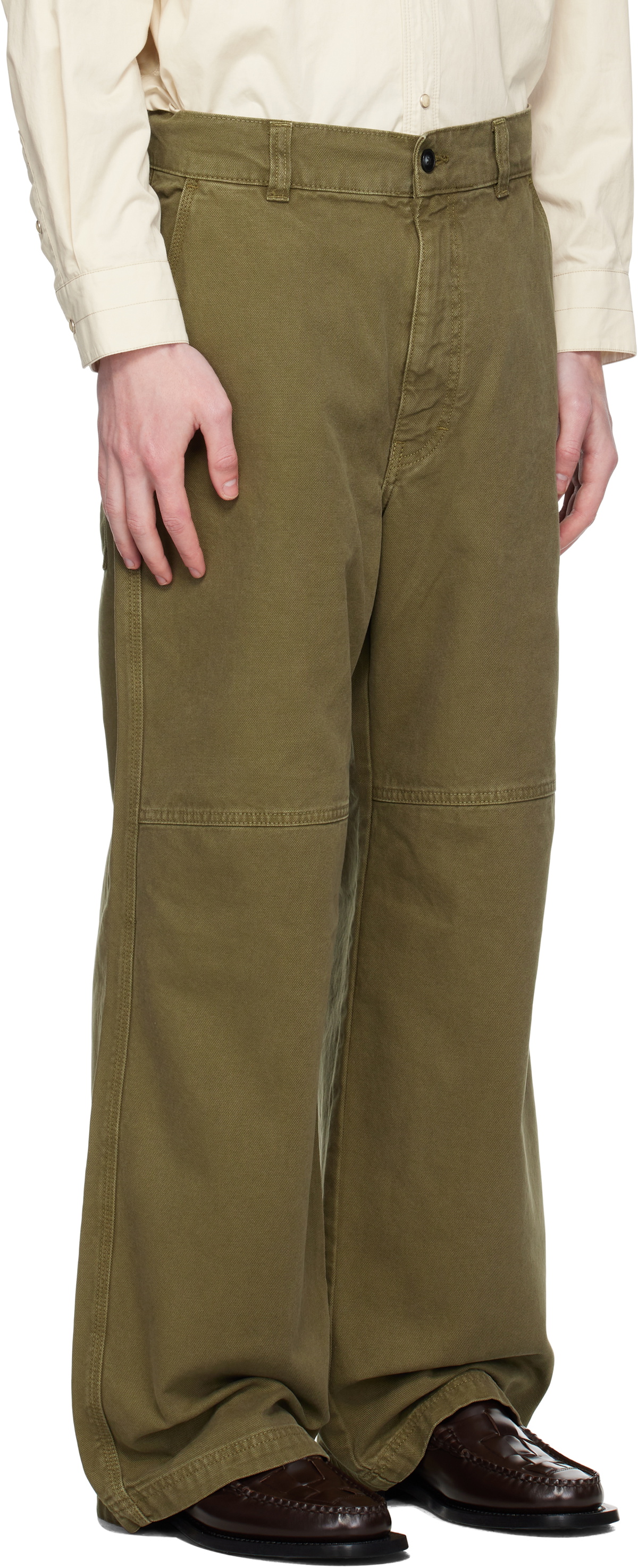 HOPE Khaki Workwear Trousers