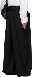 EGONlab Black Belted Trench Trousers