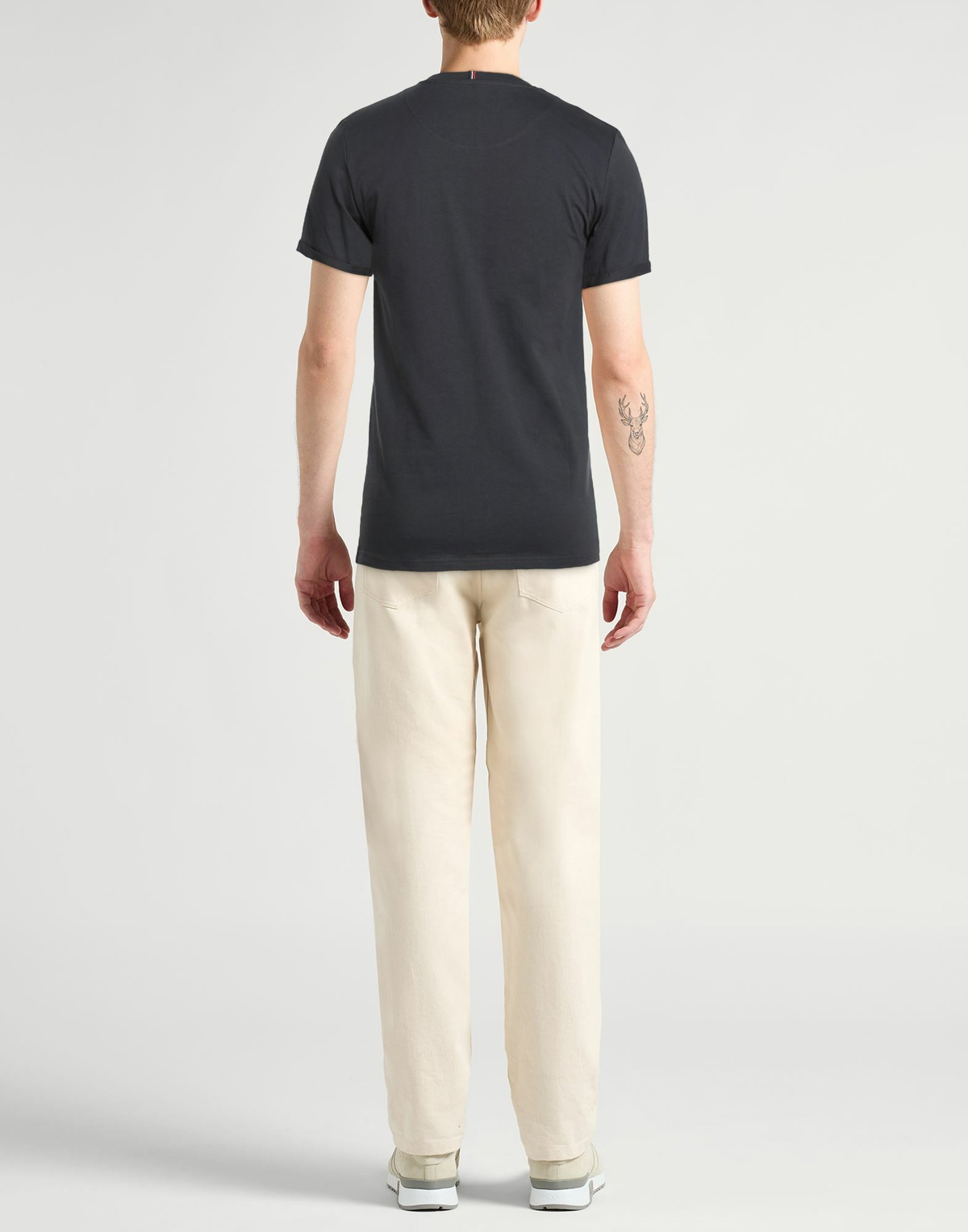 Les Deux Mens T-shirt in Charcoal