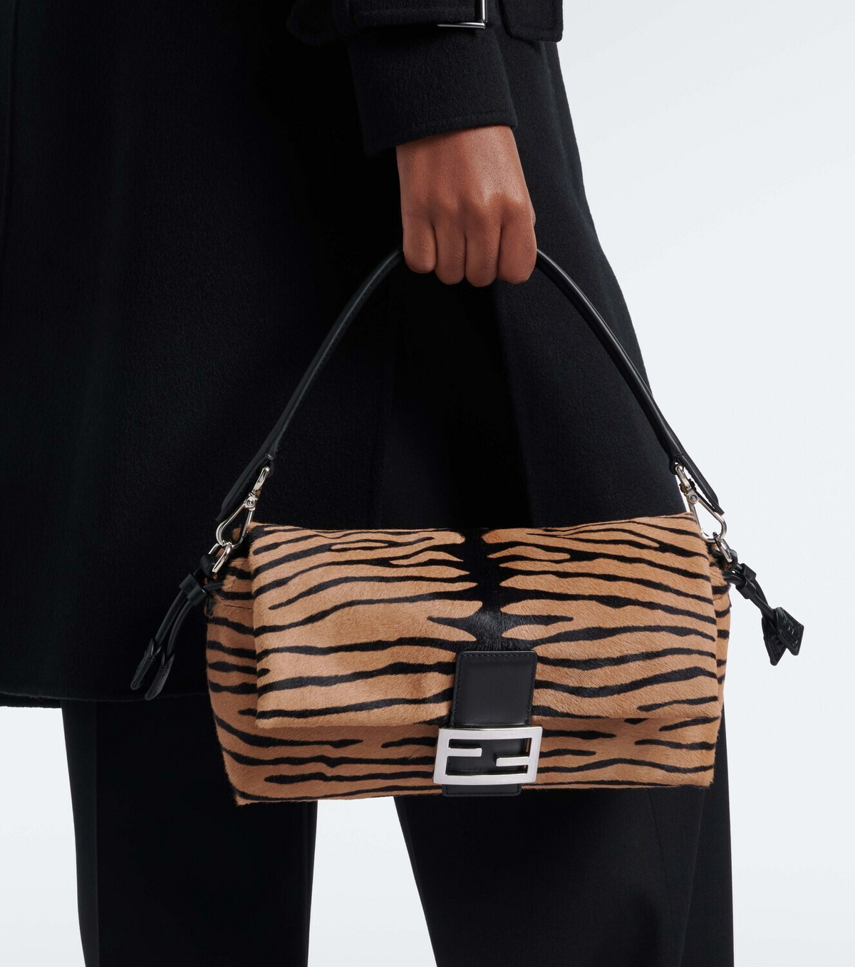 Fendi Baguette® Soft Medium calf hair shoulder bag