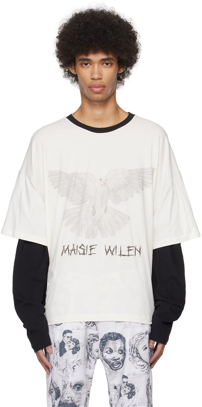 Photo: Maisie Wilen White & Black Nominee Long Sleeve T-Shirt