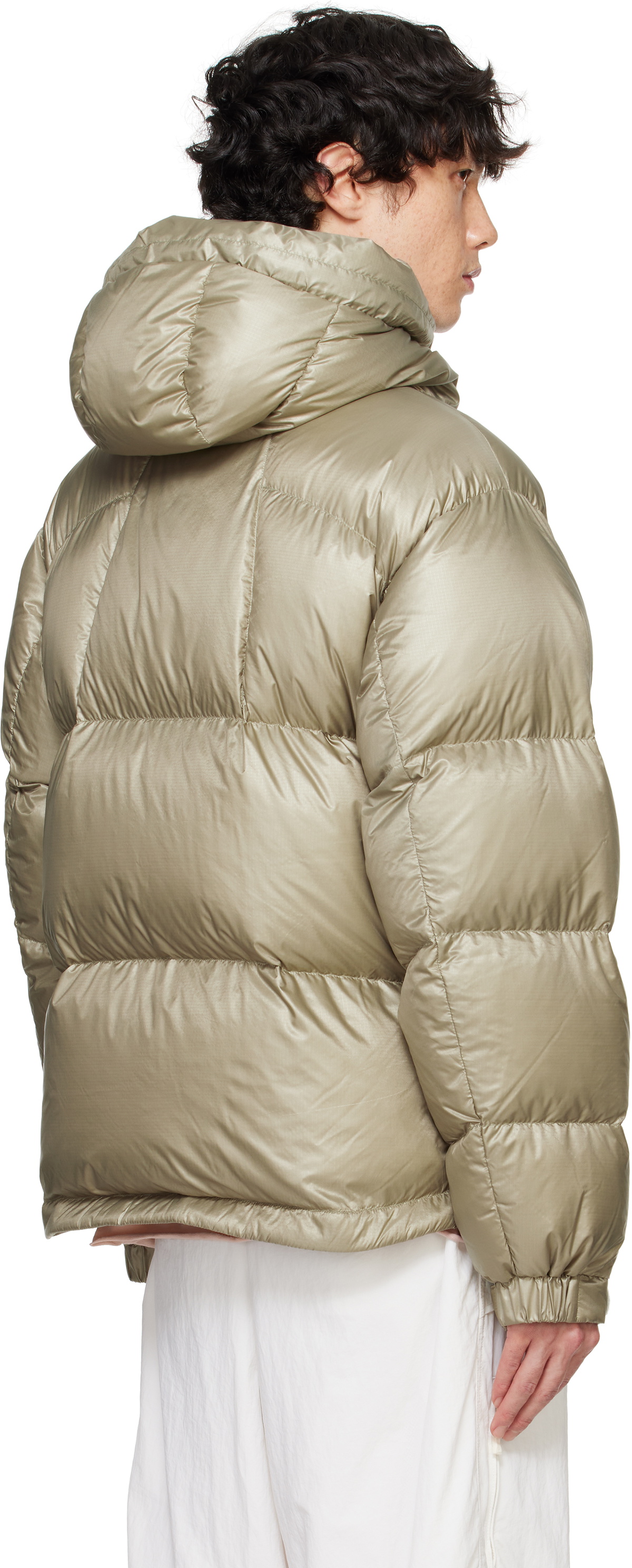 Goldwin Beige Pertex Quantum Down Jacket Goldwin