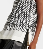 Proenza Schouler Valerie printed crêpe top