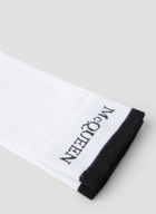 Reversible Logo Trim Socks in White