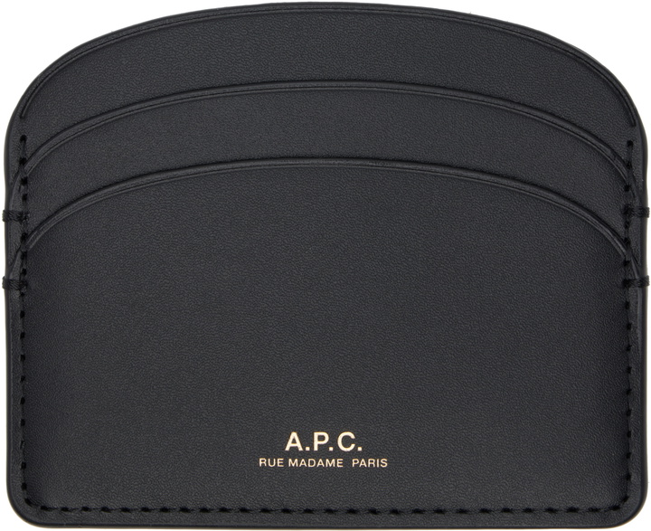 Photo: A.P.C. Black Demi-Lune Card Holder