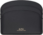 A.P.C. Black Demi-Lune Card Holder