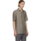 Z Zegna Grey Linen Shirt