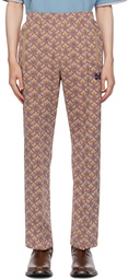 NEEDLES Beige Jacquard Track Pants