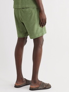 Mr P. - Organic Cotton-Terry Drawstring Shorts - Green