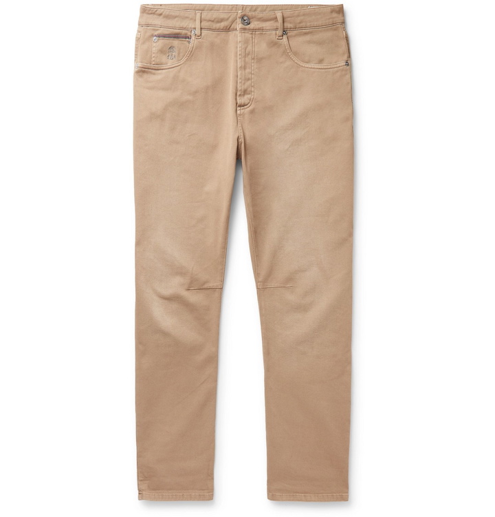 Photo: Brunello Cucinelli - Stretch-Denim Jeans - Neutrals