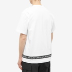 Helmut Lang Men's Stripe Logo T-Shirt in White