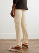 Incotex - Slim-Fit Straight-Leg Stretch Modal and Cotton-Blend Trousers - Neutrals