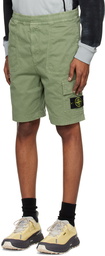 Stone Island Green Patch Shorts