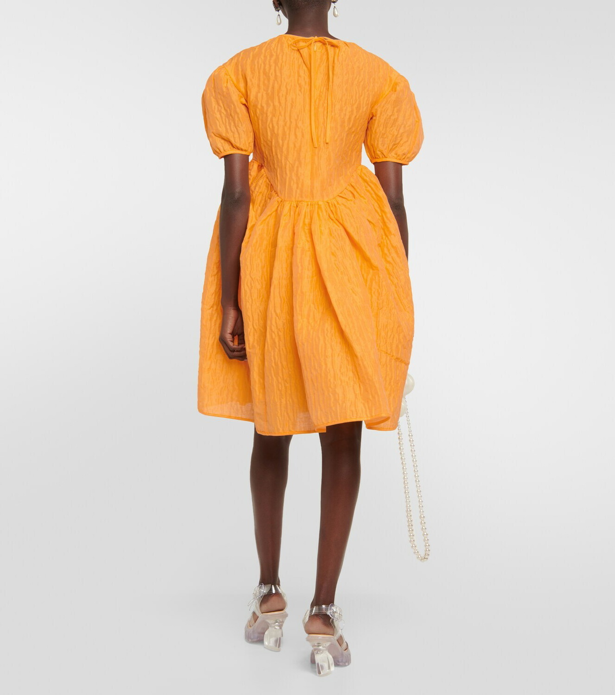 ワンピース Cecilie Bahnsen Green Silk Blend Soon Mini Dress Cecilie Bahnsen Green Silk Blend Soon Mini Dress Cecilie Bahnsen