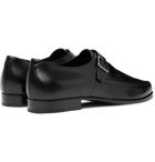 SAINT LAURENT - Sinclair Leather Monk Strap Shoes - Black