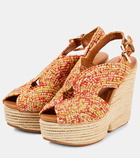 Clergerie Dolce raffia platform sandals