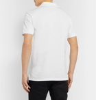 Alexander McQueen - Cotton-Piqué Polo Shirt - White