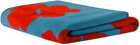 Jil Sander Blue & Red Flower Print Blanket