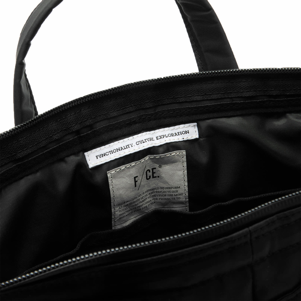 F/CE. Recycled Twill 3-Way Helmet Bag in Black 