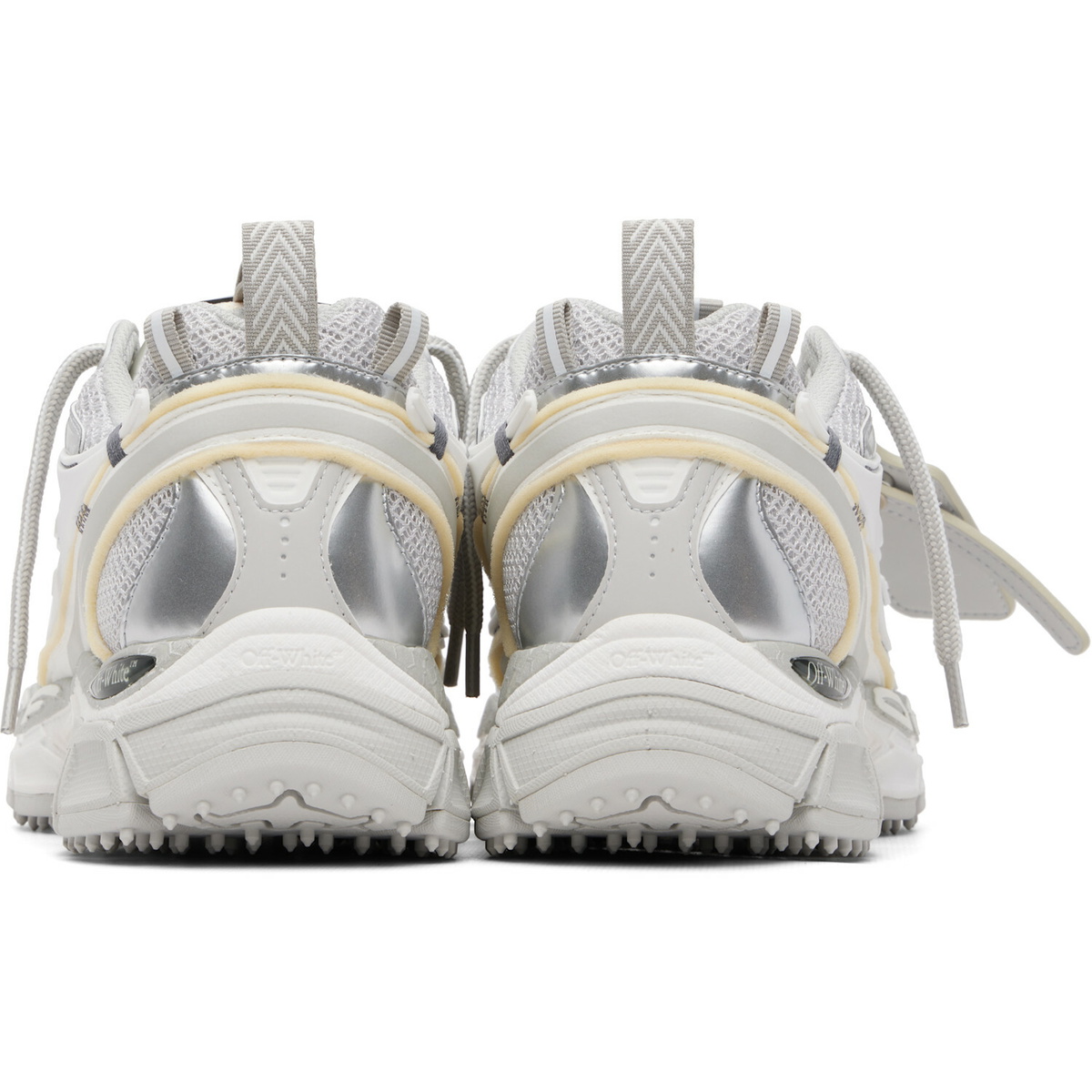 Off-White Gray & Silver Be Right Back Sneakers