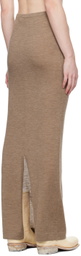 ÉTERNE Taupe Emma Maxi Skirt