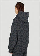 Marc Jacobs - Monogram Oversized Hooded Sweatshirt in Black