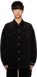 mastermind WORLD Black Embroidered Shirt